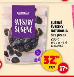 Penny Market Sušené švestky naturalia nabídka