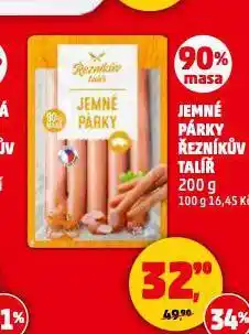 Penny Market Jemné párky nabídka