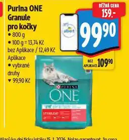 Albert Purina one granule pro kočky nabídka