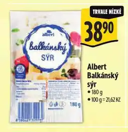 Albert Balkánský sýr nabídka