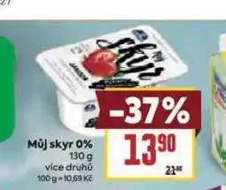 Billa Můj skyr 0% nabídka