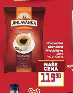 Billa Jihlavnka standard mletá káva nabídka