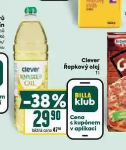 Billa Clever řepkový olej nabídka