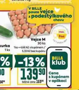 Billa Vejce m 30 ks nabídka