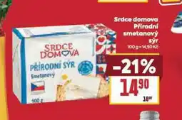 Billa Přírodní smetanový sýr nabídka