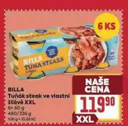 Billa Billa tuňák steak ve vlastní šťávě nabídka