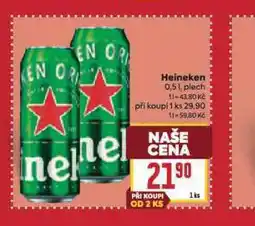 Billa Heineken nabídka