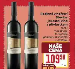 Billa Rodinné vinařství břeclav nabídka