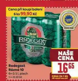 Billa Pivo radegast rázná 10 nabídka