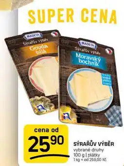 Flop SÝRAŘŮV VÝBĚR vybrané druhy nabídka