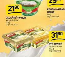 Flop SÝR TAVENÝ vybrané druhy nabídka