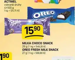 Flop OREO FRESH MILK SNACK nabídka