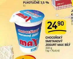 Flop CHOCEŇSKÝ SMETANOVÝ JOGURT MAX BÍLÝ nabídka