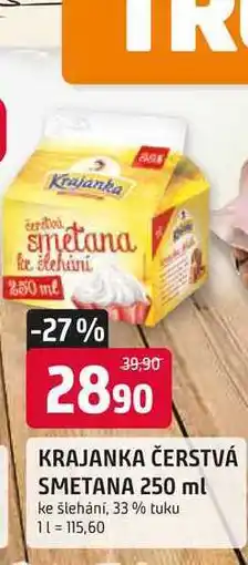 Trefa Krajanka smetana ke šleháni nabídka