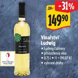 Albert Vinařství Ludwig nabídka