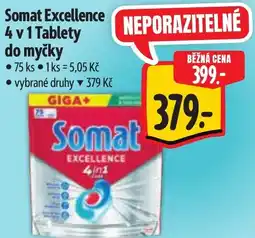 Albert Somat Excellence 4 v 1 Tablety do myčky nabídka