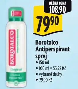 Albert Borotalco Antiperspirant sprej nabídka