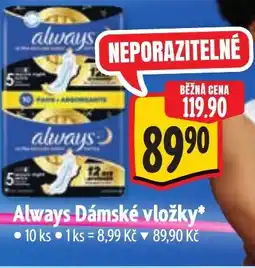 Albert Always Dámské vložky nabídka