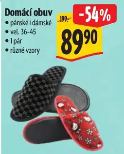 Albert Domácí obuv nabídka