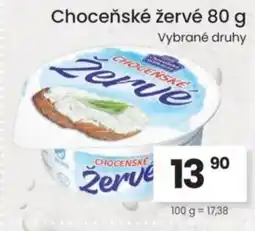 Kubík potraviny Choceňské žervé nabídka