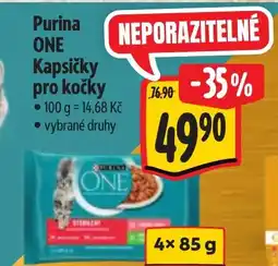 Albert Purina ONE Kapsičky pro kočky nabídka