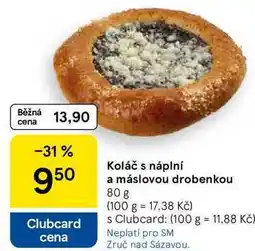 Tesco Koláč s náplní a máslovou drobenkou nabídka