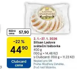 Tesco Silisan Ladova sváteční bábovka nabídka