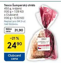 Tesco Tesco Šumperský chléb, 450 g. krájený nabídka