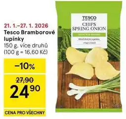 Tesco Tesco Bramborové lupínky nabídka
