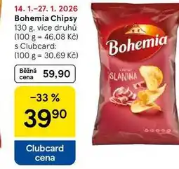 Tesco Bohemia Chipsy, 130 g, více druhů nabídka