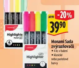 Albert Monami Sada zvýrazňovačů nabídka