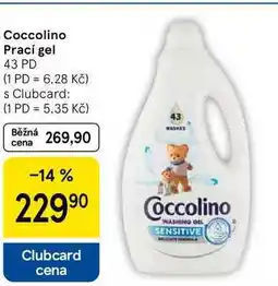 Tesco Coccolino Prací gel, 43 PD nabídka