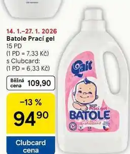 Tesco Batole Prací gel, 15 PD nabídka