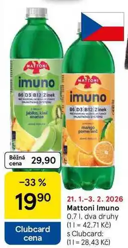 Tesco Mattoni Imuno, 0,7 l, dva druhy nabídka