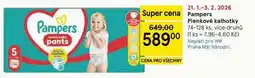 Tesco Pampers Plenkové kalhotky, 74-128 ks, více druhů nabídka