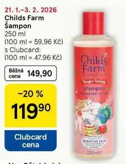 Tesco Childs Farm Šampon nabídka