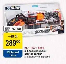 Tesco X-Shot Skins Lock Blaster Zbraň, s 16 pěnovými šipkami nabídka