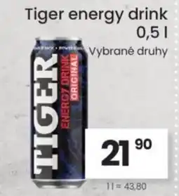 Kubík potraviny Tiger energy drink nabídka