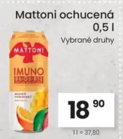 Kubík potraviny Mattoni ochucená nabídka