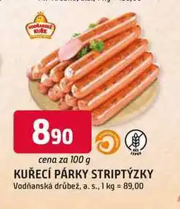Trefa Kuřecí párky 100g striptýzky nabídka