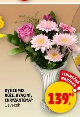 Penny Market KYTICE MIX RŮŽE, HYACINT, CHRYZANTÉMA, 1 svazek nabídka