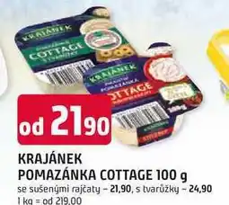 Trefa KRAJÁNEK POMAZÁNKA COTTAGE 100 g se sušenými rajčaty nabídka
