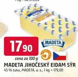 Trefa MADETA JIHOČESKÝ EIDAM SÝR 45% tuku nabídka