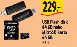 Albert USB Flash disk 64 GB nebo MicroSD karta 64 GB nabídka