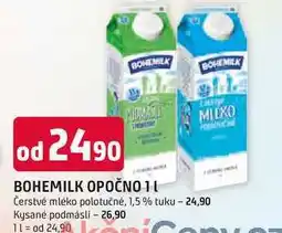 Trefa BOHEMILK OPOČNO 1l Čerstvé mléko polotučné, 1,5 % tuku nabídka