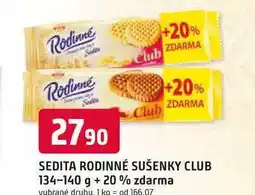 Trefa SEDITA RODINNÉ SUŠENKY CLUB 134-140 g + 20% zdarma nabídka