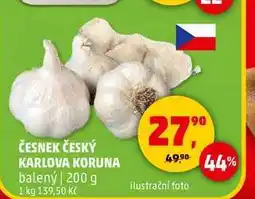 Penny Market ČESNEK ČESKÝ KARLOVA KORUNA balený | 200 g 1 kg 139,50 Kč 190 27% 49,90- 44% ilustrační foto nabídka