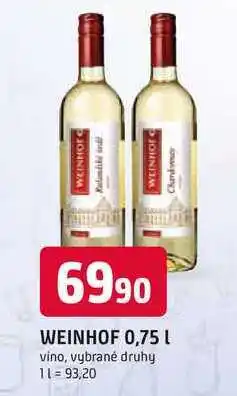 Trefa WEINHOF 0,75 L víno nabídka