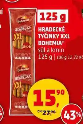 Penny Market HRADECKÉ TYČINKY XXL BOHEMIA nabídka