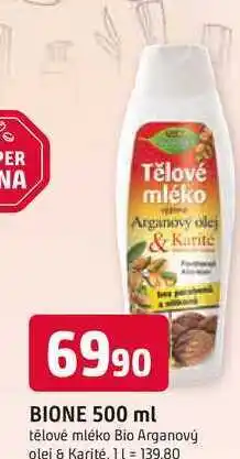 Trefa BIONE 500 ml tělové mléko nabídka